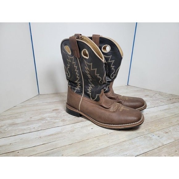 SMOKY MOUNTAIN BOOTS Blaze‎ Western Boots, Color: Brown/Black Size 7 - Picture 2 of 10